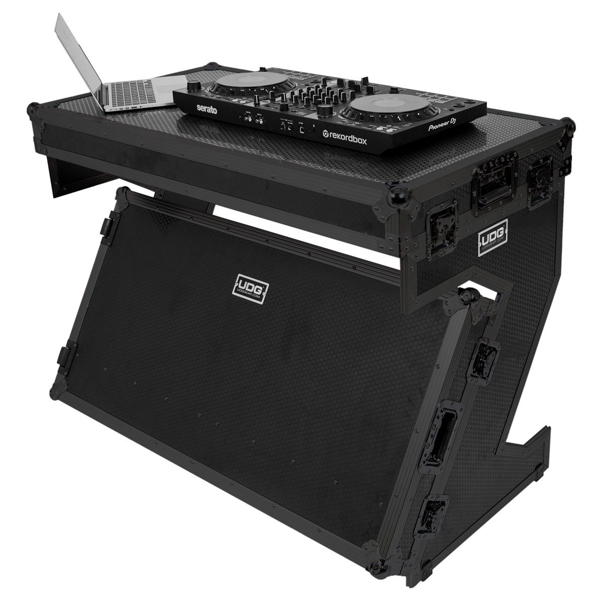 U91072BL UDG FLT CASE Z-STYLE DJ TABLE BLK PLUS(W)